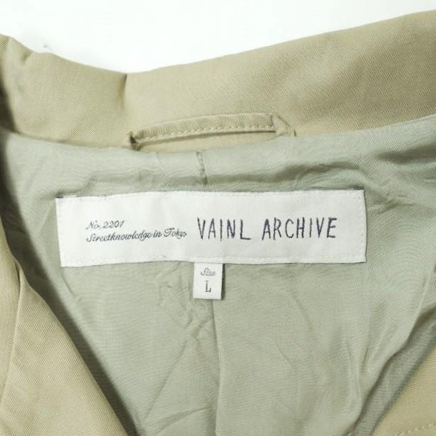 VAINL ARCHIVE x BEAUTY＆YOUTH ヴァイナルアーカイブ 別注 CHILL COAT コットンギャバ ステンカラーコート 2215BY001 L ベージュ g11531 |  | 02