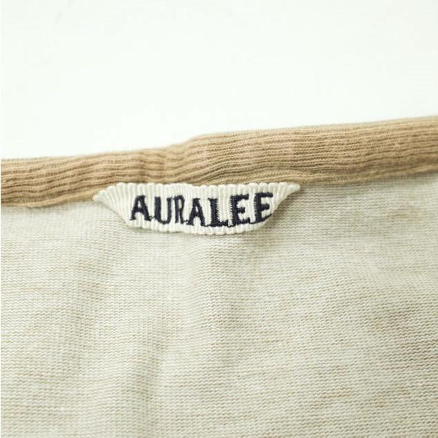 AURALEE オーラリー 日本製 STAND UP HENLEY NECK TEE スタンド