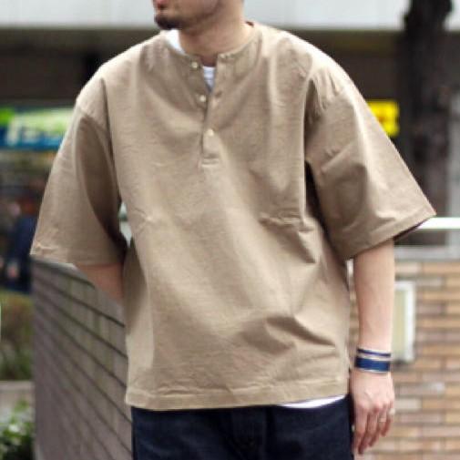AURALEE オーラリー 日本製 STAND UP HENLEY NECK TEE スタンド AURALEE オーラリー 日本製 STAND UP HENLEY NECK TEE スタンド