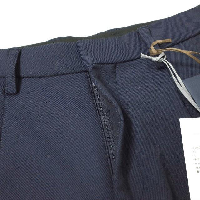 新品 kolor カラー 21AW 日本製 Pe/クロップド 2タックパンツ 21WCM-P08101 1 NAVY ワイド テーパード ボトムス g11722 |  | 04