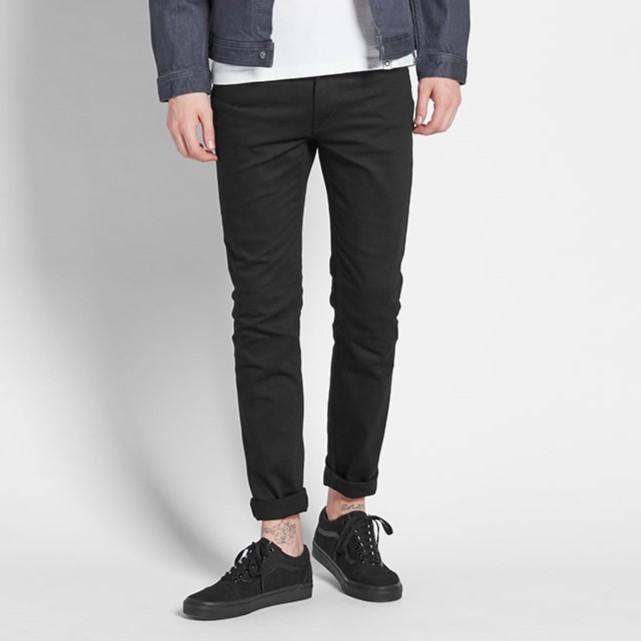 Acne Studios アクネストゥディオズ TOWN STAY CASH スリムテーパードデニムパンツ 29 ブラック ボタンフライ ジーンズ ボトムス g11766 |  | 02