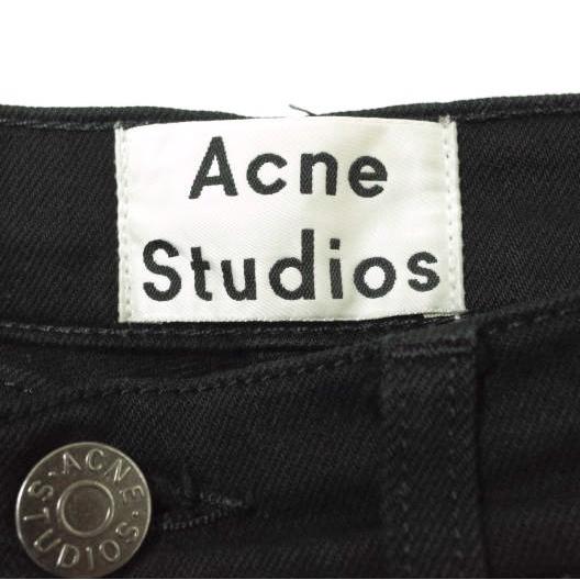 Acne Studios アクネストゥディオズ TOWN STAY CASH スリムテーパードデニムパンツ 29 ブラック ボタンフライ ジーンズ ボトムス g11766 |  | 03