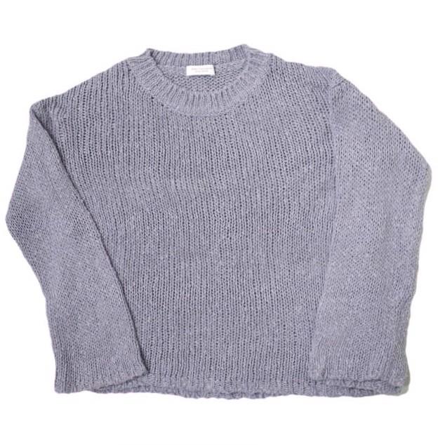 BEAUTY＆YOUTH UNITED ARROWS ビューティーアンドユース ローゲージルーズスラブニットプルオーバー 1613-199-3317 Free パープル セーター | 