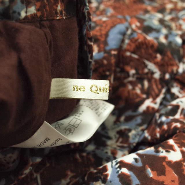 ne Quittez pas x nano universe ヌキテパ ナノユニバース 別注 POPLIN ETHNIC SKIRT ポプリンエスニックスカート マキシ 花柄 g11802 |  | 06