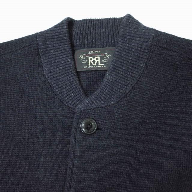 RRL ダブルアールエル BASEBALL JACKET ベースボールジャケット 782704932001 S NAVY Double RL ニット スタジャン カーディガン g11820 |  | 03