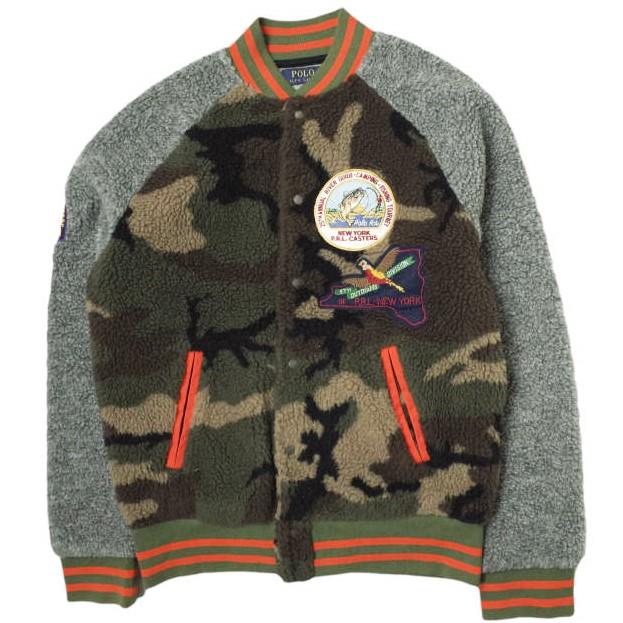 POLO RALPH LAUREN ポロ・ラルフローレン SHERPA FLEECE BOMBER JACKET フリーススタジャン 710731678001 XS Camouflage アウター g11845 | 