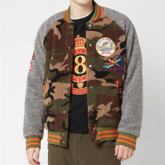 POLO RALPH LAUREN ポロ・ラルフローレン SHERPA FLEECE BOMBER JACKET フリーススタジャン 710731678001 XS Camouflage アウター g11845 |  | 07