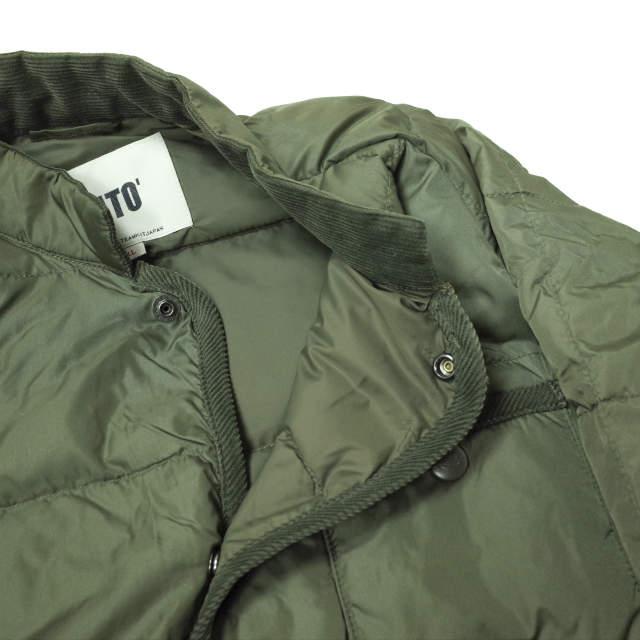 KATO カトー 日本製 キルトダウンジャケット KD630191-160414 S OLIVE スタンドカラー キルティング アウター g11853 |  | 06