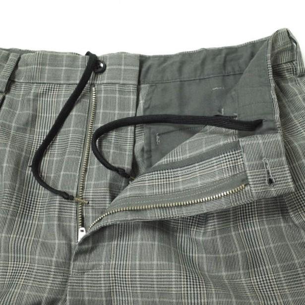 ユナイテッドアローズ グリーンレーベル グレー チェック柄 スラックス