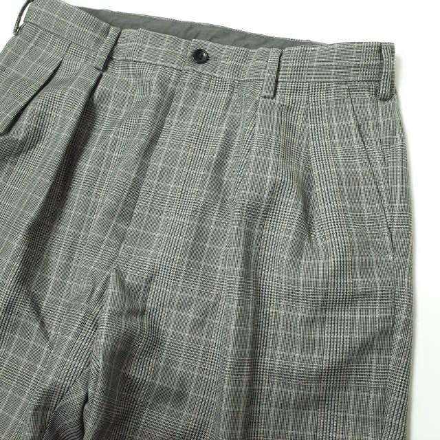 green label relaxing UNITED ARROWS アローズ CM TWチェック 2プリーツワイドテーパードパンツ 機能性生地 3214-139-2927 S グレー g11870 |  | 03