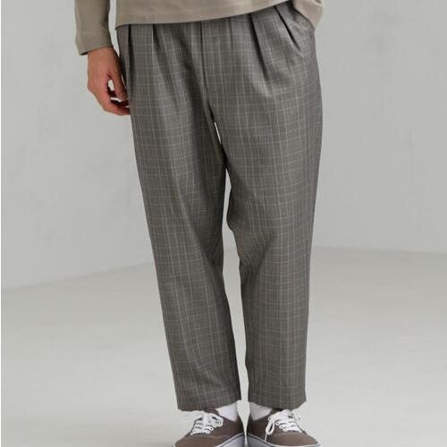 green label relaxing UNITED ARROWS アローズ CM TWチェック 2プリーツワイドテーパードパンツ 機能性生地 3214-139-2927 S グレー g11870 |  | 08