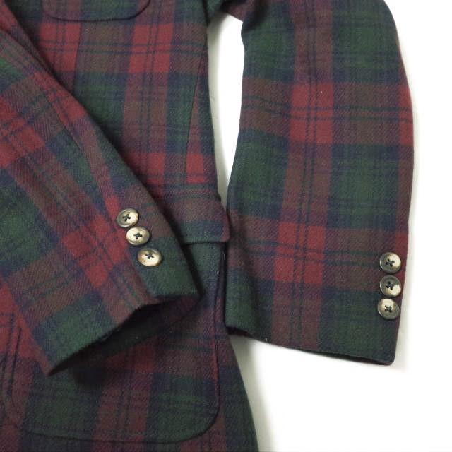 RALPH LAUREN ラルフローレン 90's ウールチェック3Bジャケット 表記なし(S程度) レッド テーラード 小杉産業 アウター g11926 |  | 04