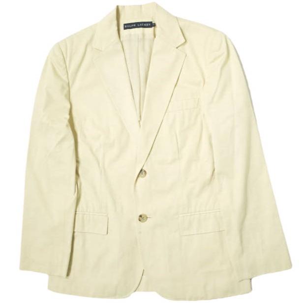 RALPH LAUREN ラルフローレン 日本製 コットンツイル2Bジャケット 11 ベージュ テーラード アウター g11927 | 