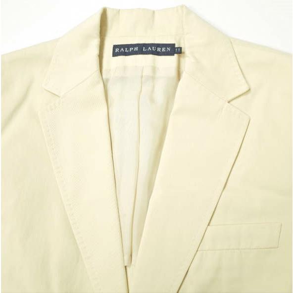 RALPH LAUREN ラルフローレン 日本製 コットンツイル2Bジャケット 11 ベージュ テーラード アウター g11927 |  | 03