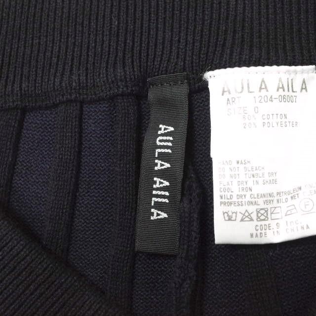 AULA AILA アウラアイラ 20AW リブパンツ 1204-06007 0 BLACK イージー ボトムス g11984 |  | 05