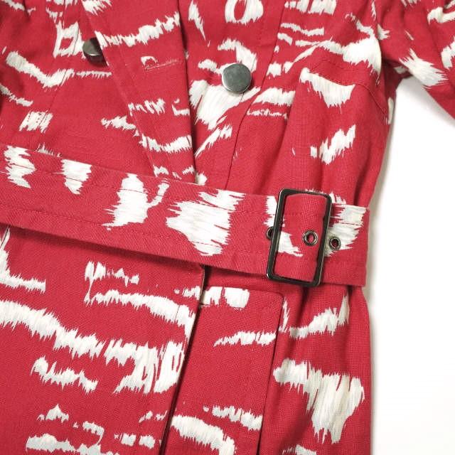 MARC BY MARC JACOBS マークバイマークジェイコブス コットンストレッチ スタンドカラートレンチコート 6793123808E XS レッド g11986 |  | 04