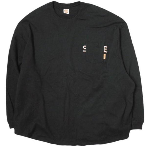 SEE SEE シーシー 日本製 SUPER BIG ROUND LS POCKET TEE スーバー