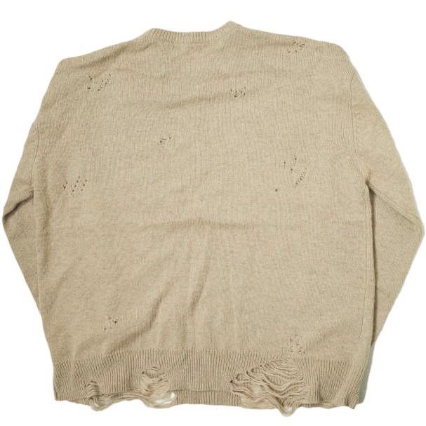 GOODBETTERBEST グッドベターベスト ダメージニット GB17-12X040 2 ベージュ セーター クルーネック プルオーバー アーバンリサーチ g11999 |  | 01