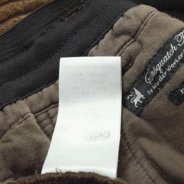 SASQUATCHfabrix. サスクワァッチファブリックス 17AW CORDUROY PANTS コーデュロイワイドイージーパンツ 17AW-PA9-009 S ブラウン g12009 |  | 07