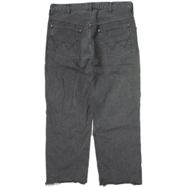 Ron Herman x Wrangler ロンハーマン ラングラー 別注 日本製 クラッシュ加工クロップドデニムパンツ WS0057 M FADE BLACK ジーンズ g12013 |  | 01