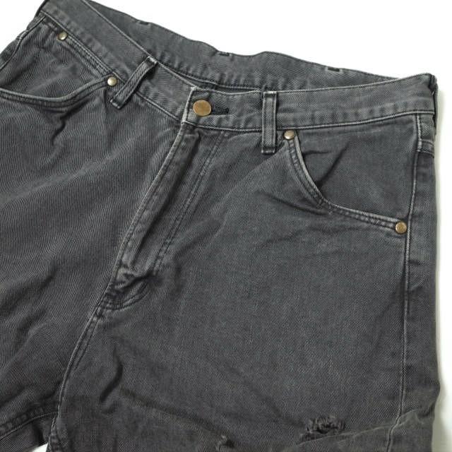 Ron Herman x Wrangler ロンハーマン ラングラー 別注 日本製 クラッシュ加工クロップドデニムパンツ WS0057 M FADE BLACK ジーンズ g12013 |  | 03