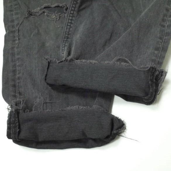 Ron Herman x Wrangler ロンハーマン ラングラー 別注 日本製 クラッシュ加工クロップドデニムパンツ WS0057 M FADE BLACK ジーンズ g12013 |  | 06