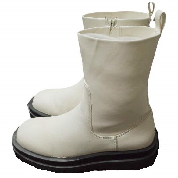 ADAM ET ROPE アダムエロペ 21AW トラックソールストレッチブーツ GAA51550 38(24cm) ホワイト サイドジップ シューズ g12065 |  | 01