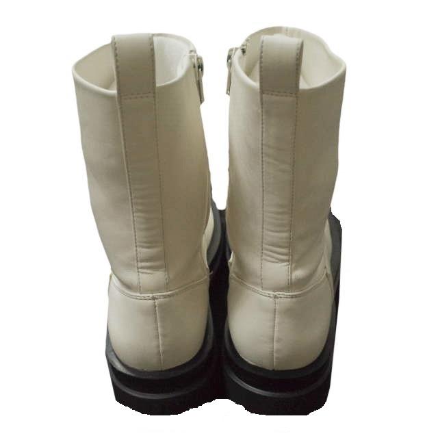 ADAM ET ROPE アダムエロペ 21AW トラックソールストレッチブーツ GAA51550 38(24cm) ホワイト サイドジップ シューズ g12065 |  | 03