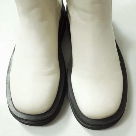 ADAM ET ROPE アダムエロペ 21AW トラックソールストレッチブーツ GAA51550 38(24cm) ホワイト サイドジップ シューズ g12065 |  | 04