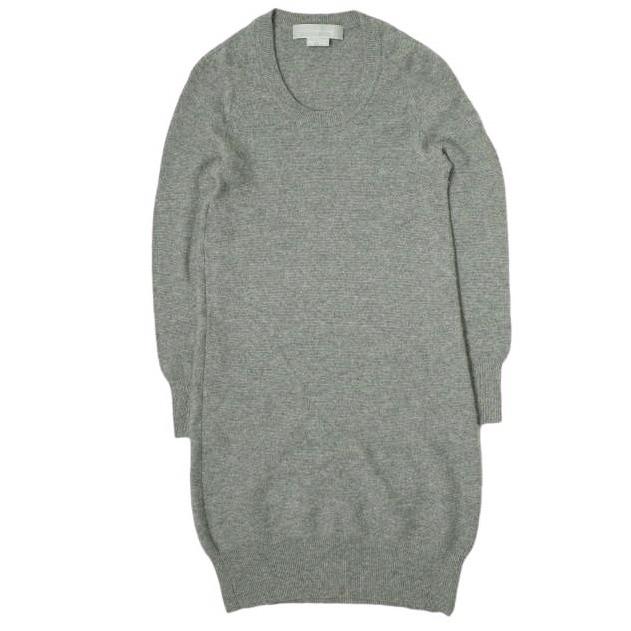 ALEXANDER WANG アレキサンダーワン Uネックロングニット 796-57001 XS グレー セーター プルオーバー ワンピース トップス g12085 | 