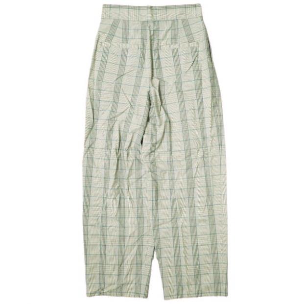 新品 green label relaxing UNITED ARROWS グリーンレーベルリラクシング チェックタックワイドパンツ 3614-199-2406 38 グレー 2タック |  | 01
