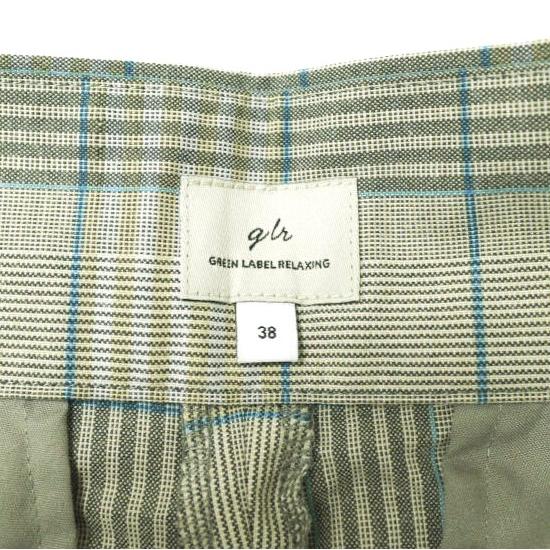 新品 green label relaxing UNITED ARROWS グリーンレーベルリラクシング チェックタックワイドパンツ 3614-199-2406 38 グレー 2タック |  | 04