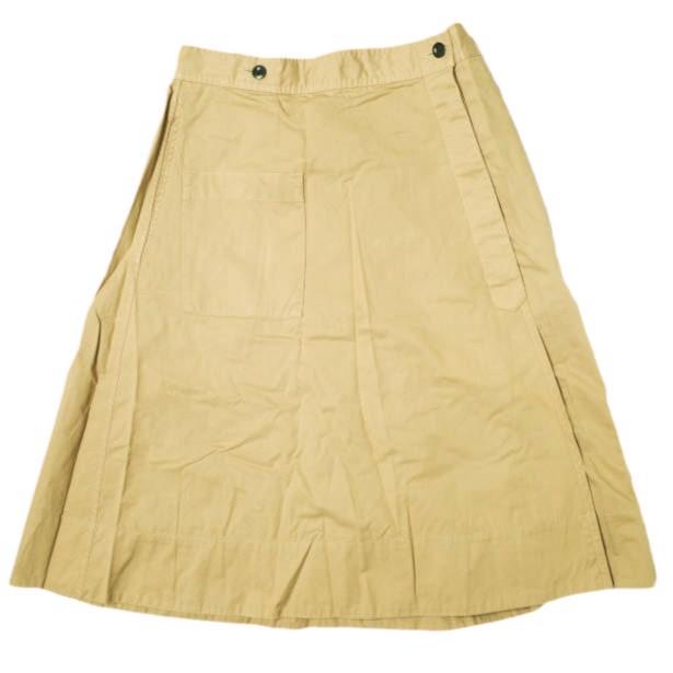 MHL. エムエイチエル マーガレットハウエル コットンツイル ラップスカート 578-232272 1 ベージュ ボトムス g12117 | 