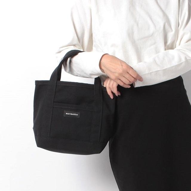 marimekko マリメッコ MINI PERUSKASSI 2 キャンバスミニトートバッグ BLACK ハンドバッグ カバン g12121 |  | 02