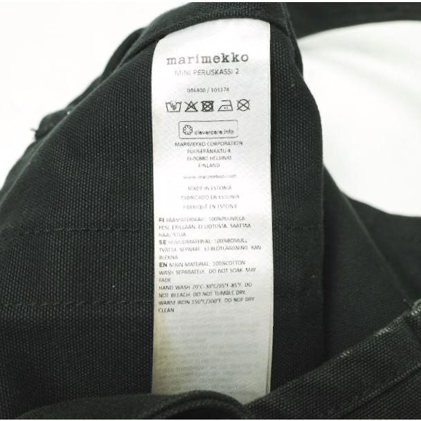 marimekko マリメッコ MINI PERUSKASSI 2 キャンバスミニトートバッグ BLACK ハンドバッグ カバン g12121 |  | 08