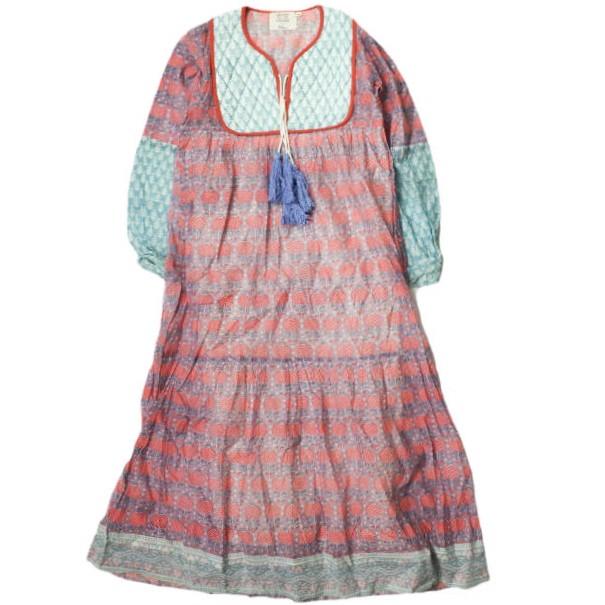 SZ Blockprints x Ron Herman エスゼット ブロックプリント SILK J D Pineapple Print Kitty Dress パイナップル柄 ワンピース S g12133 | 