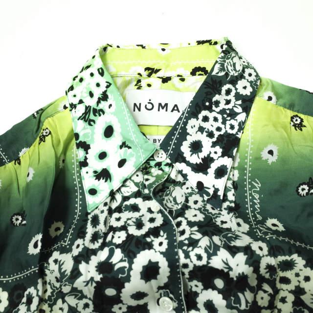 NOMA t.d. ノーマティーディー 22AW ドローユアガーデンシャツワンピース N34-DR02 ライトグリーン 長袖 キュプラ WORK BY HAND g12136 |  | 03