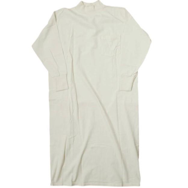 GOODWEAR x BEAMS BOY グッドウェア ビームスボーイ 別注 アメリカ製 モックネックロングスリーブワンピース M Natural トップス g12139 | 