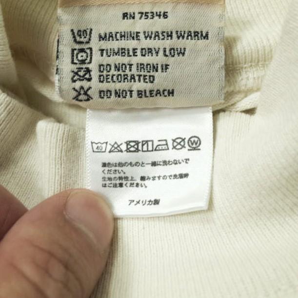 GOODWEAR x BEAMS BOY グッドウェア ビームスボーイ 別注 アメリカ製 モックネックロングスリーブワンピース M Natural トップス g12139 |  | 06