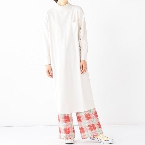 GOODWEAR x BEAMS BOY グッドウェア ビームスボーイ 別注 アメリカ製 モックネックロングスリーブワンピース M Natural トップス g12139 |  | 07
