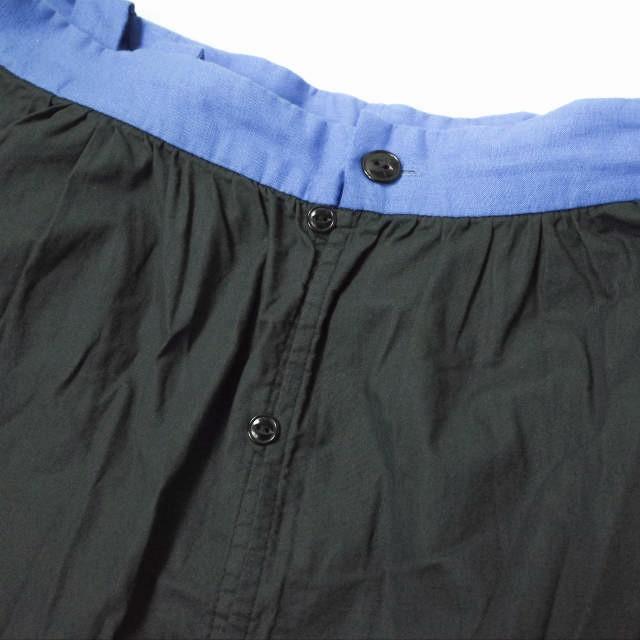 BEAMS BOY ビームスボーイ 23SS バックトゥフロント テープキャミワンピース 13-26-0061-163 ONE SIZE ブラック/ブルー トップス BEAMS BOY ビームスボーイ 23SS バックトゥフロント テープキャミ