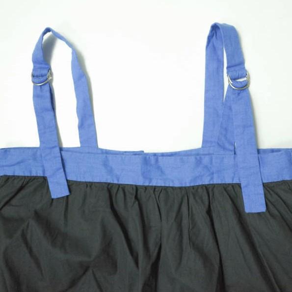 BEAMS BOY ビームスボーイ 23SS バックトゥフロント テープキャミワンピース 13-26-0061-163 ONE SIZE ブラック/ブルー トップス g12143 |  | 04