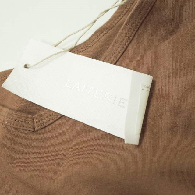 新品 LAITERIE レイトリー 日本製 USE天竺 2WAYロングプルオーバー LC20403 38 MOCHA 長袖 Vネック ワンピース トップス g12158 |  | 02
