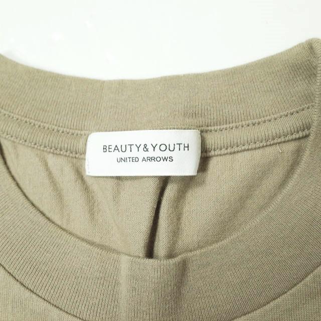 BEAUTY＆YOUTH UNITED ARROWS ビューティーアンドユース コットンスリットノースリーブワンピース 1626-225-5234 ベージュ Tシャツ g12160 |  | 02