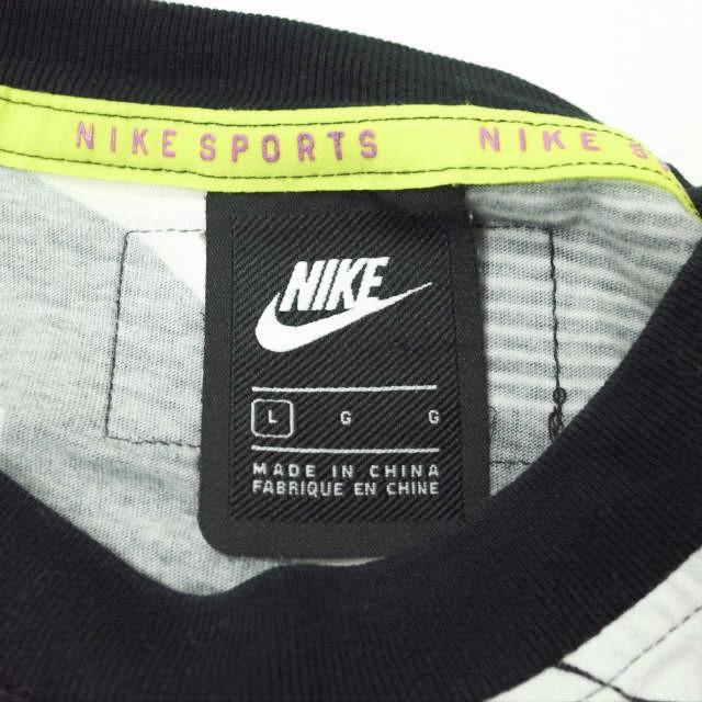 NIKE SPORTSWEAR NSW ナイキ スポーツウェア AS W NSW NSP TOP SS 総柄プリントTシャツ AT0565-101 L ブラック/ホワイト トップス g12164 |  | 02