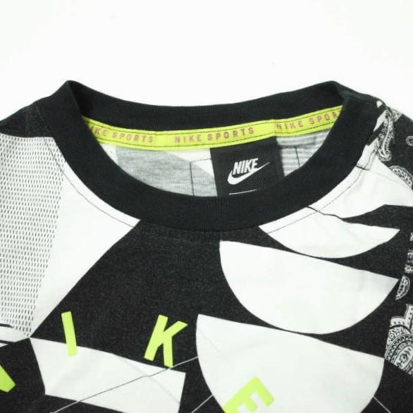 NIKE SPORTSWEAR NSW ナイキ スポーツウェア AS W NSW NSP TOP SS 総柄プリントTシャツ AT0565-101 L ブラック/ホワイト トップス g12164 |  | 03
