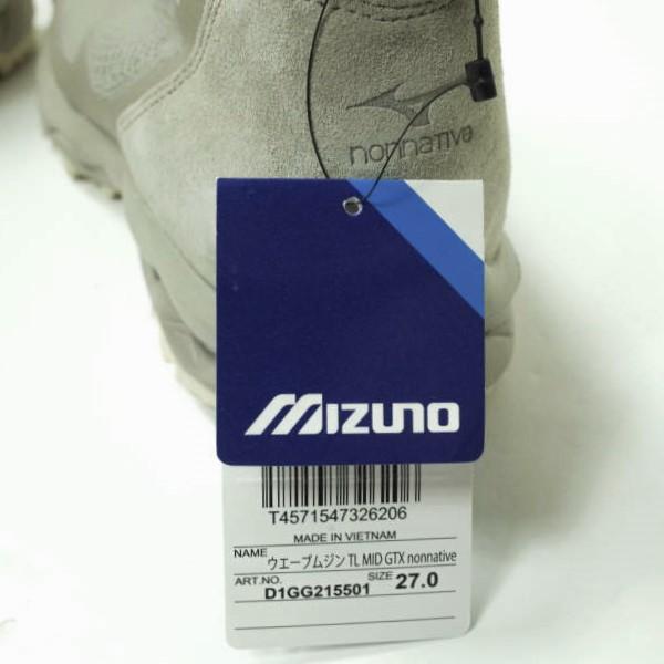 Mizuno x nonnative ミズノ ノンネイティブ 23SS 別注 WAVE MUJIN TL MID GTX D1GG215501 US9(27cm) Vintage Khaki GORE-TEX g12175 |  | 07