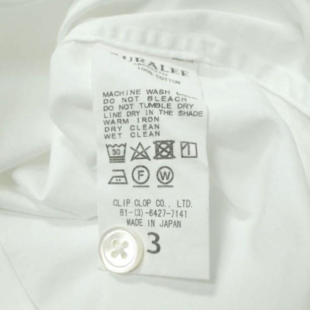 AURALEE オーラリー 日本製 WASHED FINX TWILL BIG SHIRTS ウォッシュ