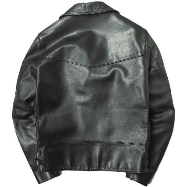 H BEAUTY&YOUTH カウレザージャケット 26ss H＞カウレザー ジップ ジャケット
