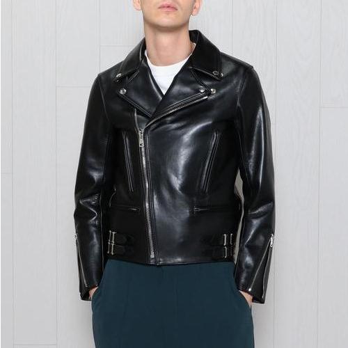 BEAUTY&YOUTH ダブルライダースジャケット S レザージャケット H BEAUTY＆YOUTH エイチ 日本製 HORSE LEATHER DOUBLE RIDERS ホース